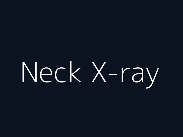 Neck X-ray