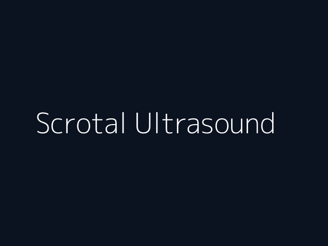 Scrotal Ultrasound