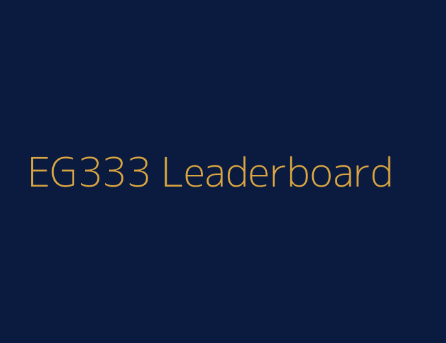 EG333 Leaderboard এবং eg333 র্যাংকিং সম্পর্কিত তথ্য চিত্র