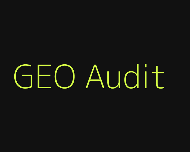 GEO audit services