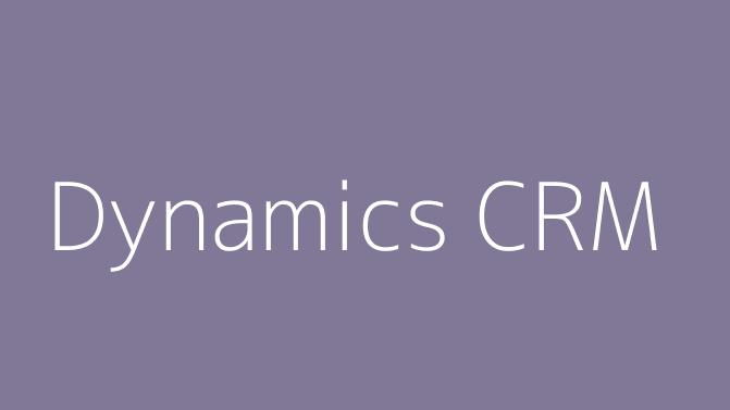 Dynamics CRM