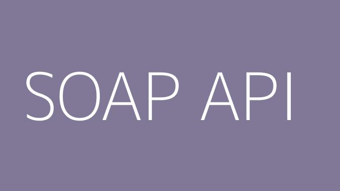 SOAP API