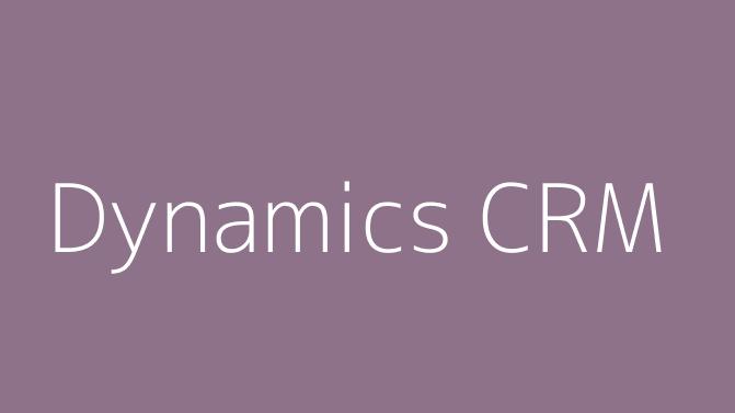 Dynamics CRM