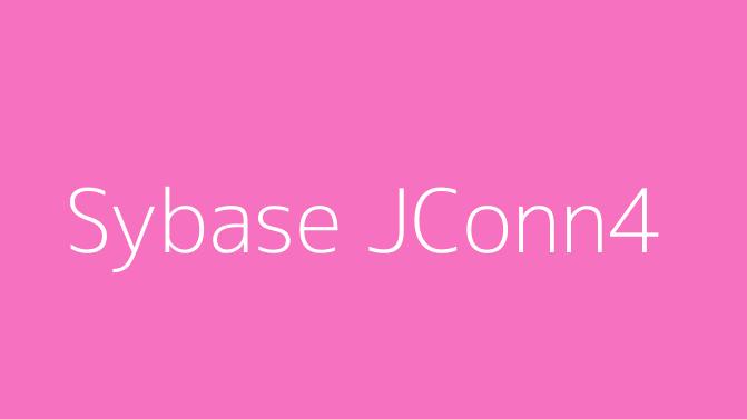 Sybase JConn4