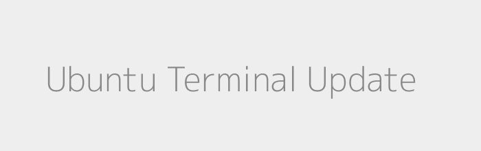 Ubuntu terminal update komutu