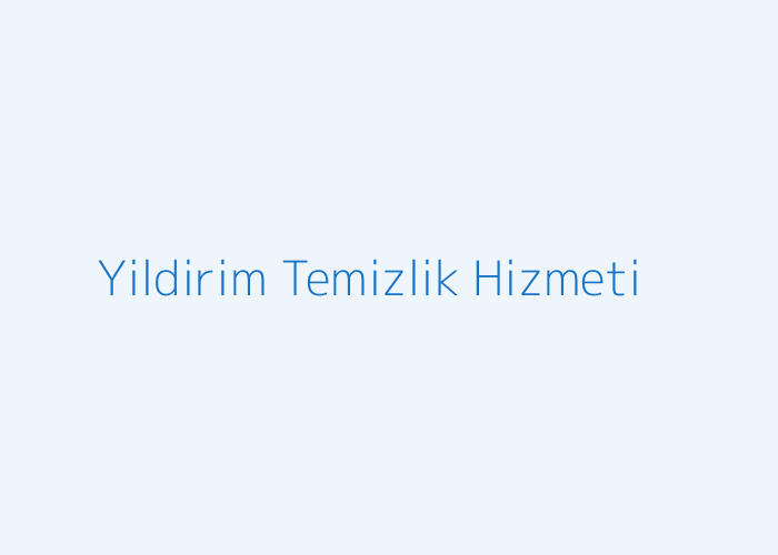 Yıldırım temizlik şirketi hizmeti