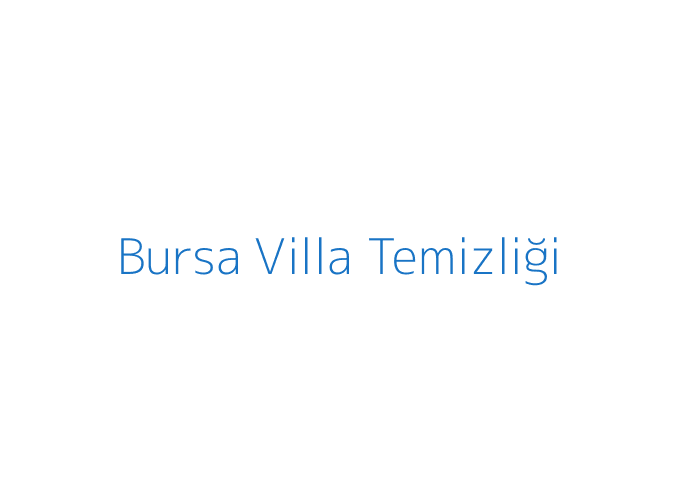 Bursa villa temizliği hizmeti görseli