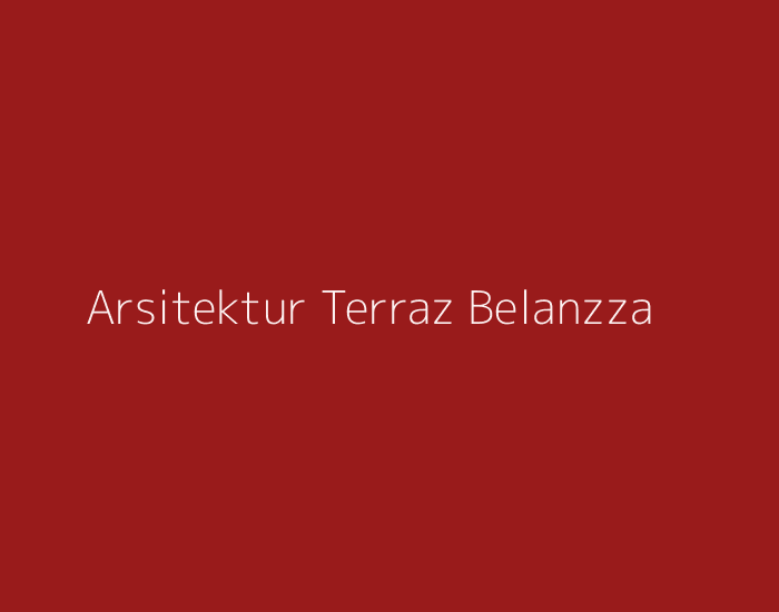Visualisasi arsitektur modern Terraz Belanzza