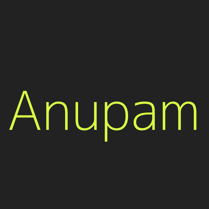 Anupam Verma, Web Developer at RAASIS Technology