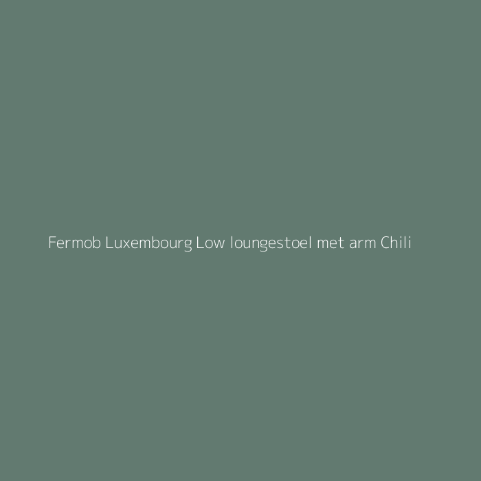 Fermob Luxembourg Low loungestoel met arm Chili bij HelloChair