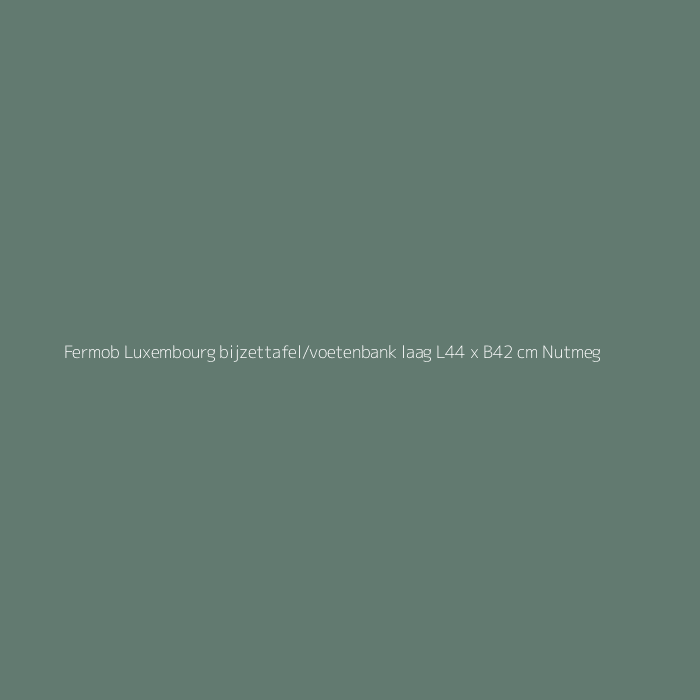 Fermob Luxembourg bijzettafel/voetenbank laag L44 x B42 cm Nutmeg bij HelloChair