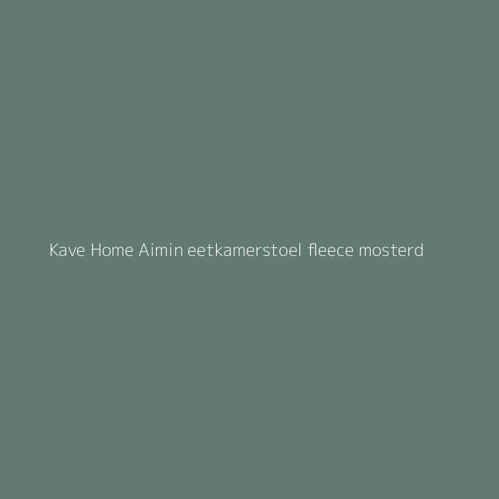 Kave Home Aimin eetkamerstoel fleece mosterd bij HelloChair