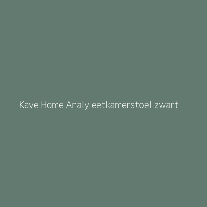 Kave Home Analy eetkamerstoel zwart bij HelloChair