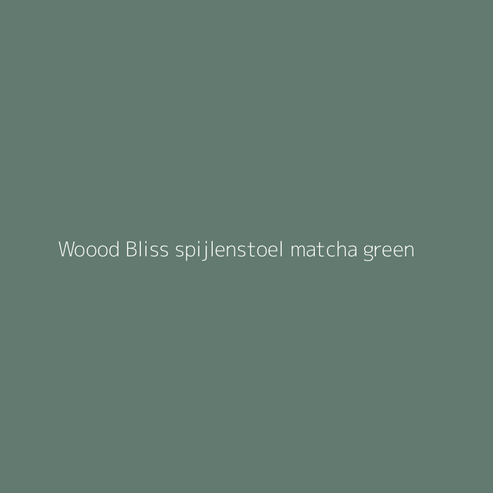 Woood Bliss spijlenstoel matcha green bij HelloChair
