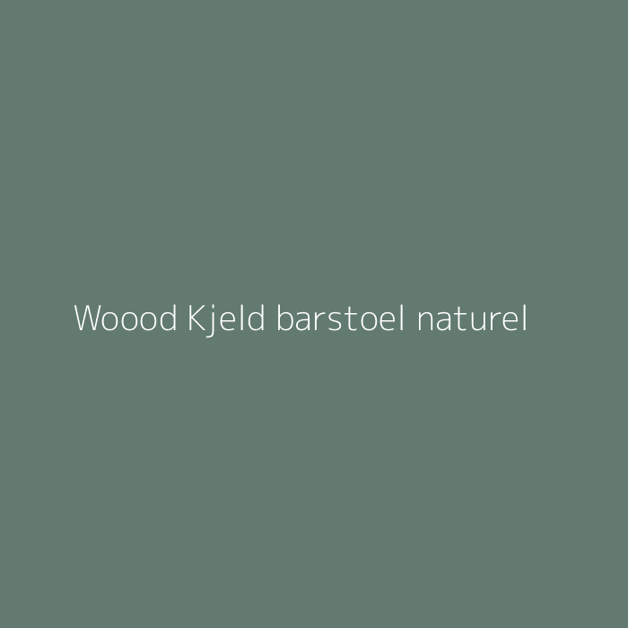 Woood Kjeld barstoel naturel bij HelloChair