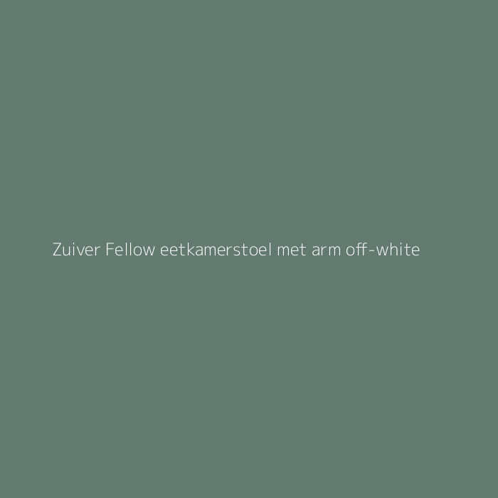 Zuiver Fellow eetkamerstoel met arm off-white bij HelloChair