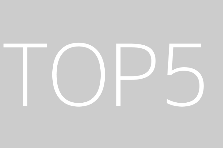 TOP5動画のサムネイル一覧