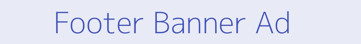 Footer Banner Ad