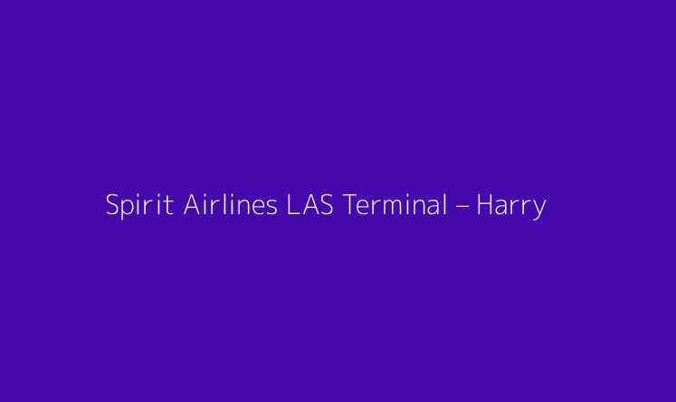 Spirit Airlines LAS Terminal – Harry Reid International Airport