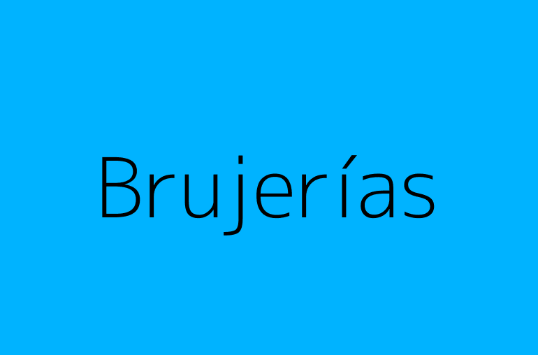 Brujerías