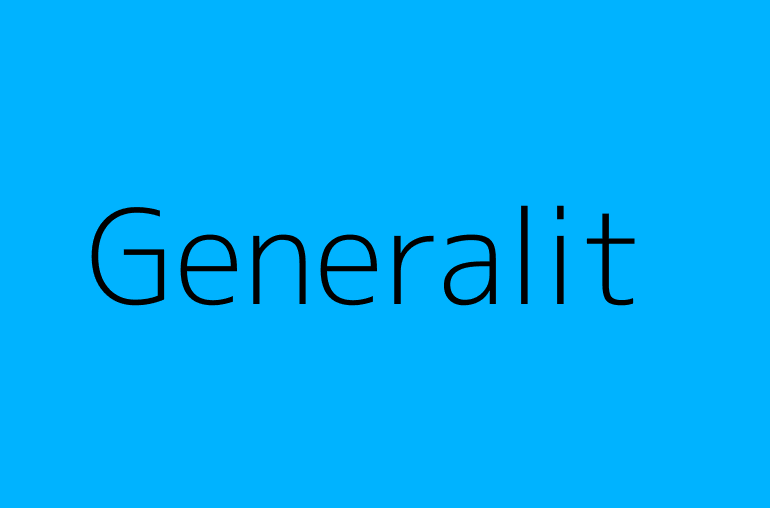 Generalit