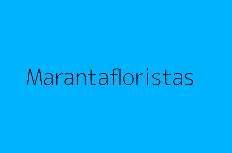 Marantafloristas