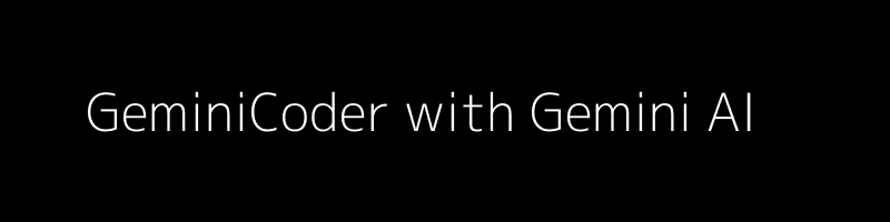 GeminiCoder Screenshot