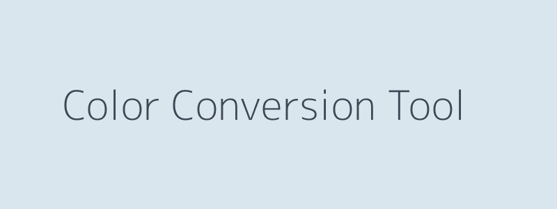 Color Conversion Tool