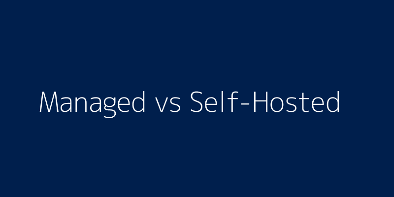 Illustration of managed vs self-hosted Nextcloud deployment