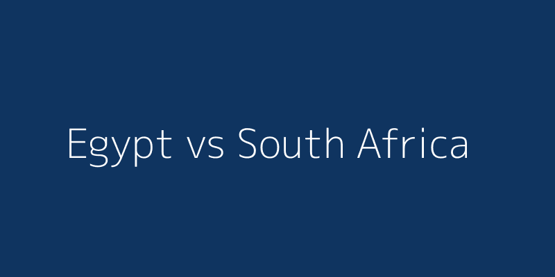 Egypt vs South Africa