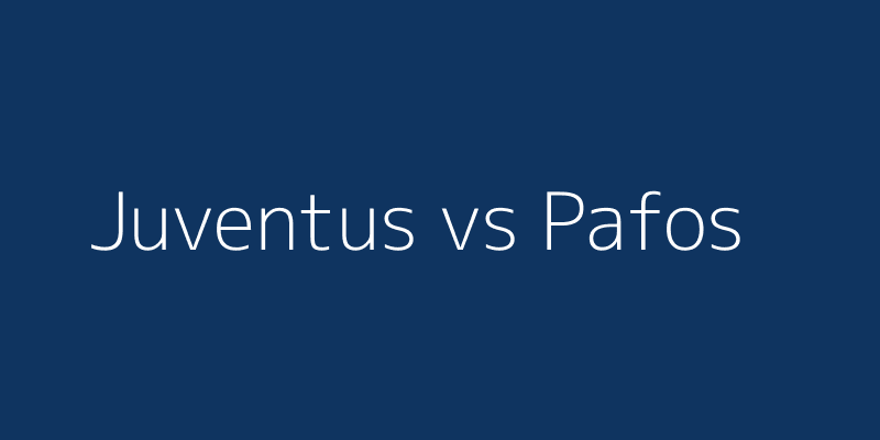 Juventus vs Pafos