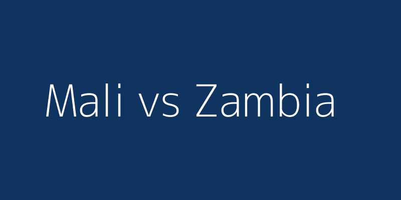Mali vs Zambia