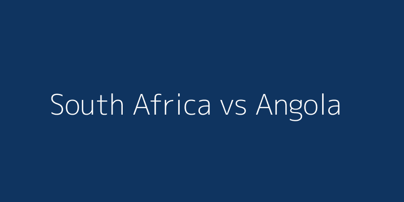 South Africa vs Angola