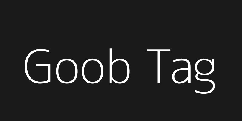 Goob Tag Preview
