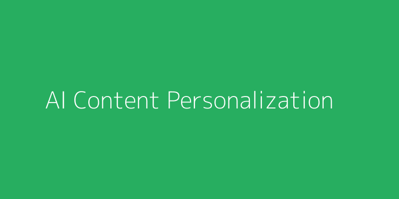 AI Content Personalization