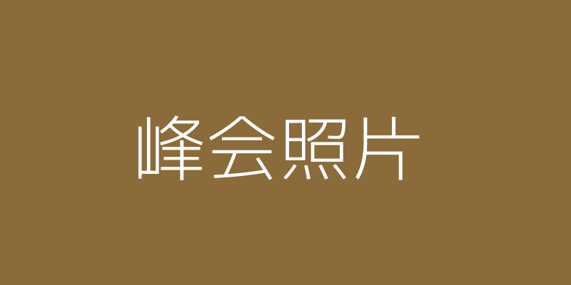 行业峰会