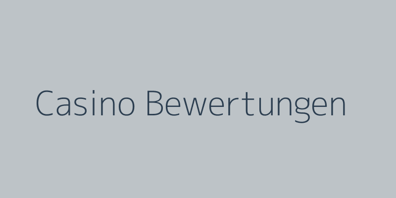 Beispielbild für Casino-Bewertungen