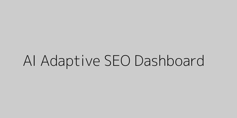AI SEO Dashboard