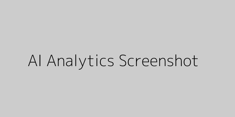 AI Analytics Dashboard