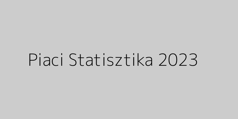 Piaci Statisztika 2023