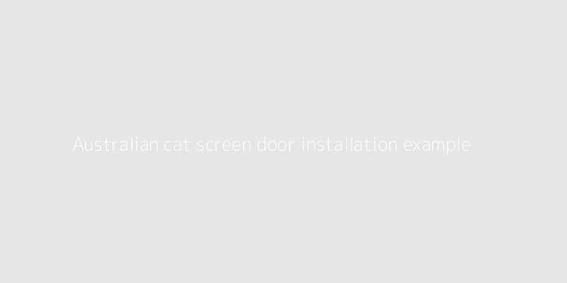 cat screen door