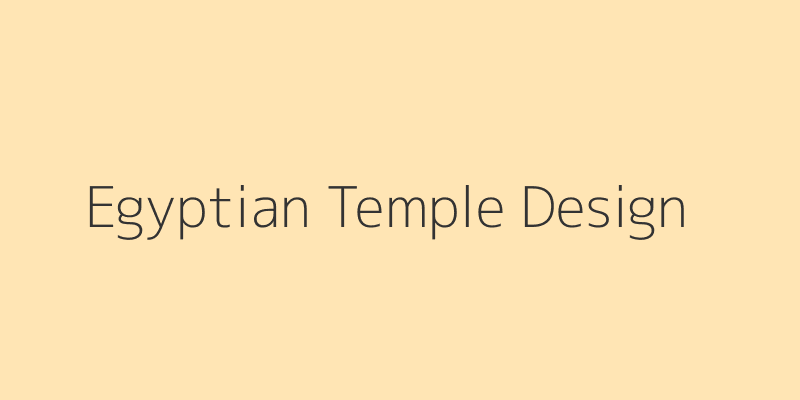 Egyptian temple design with columns and gold accents