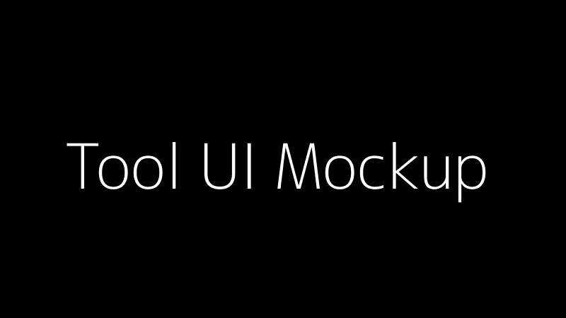 Tool Mockup