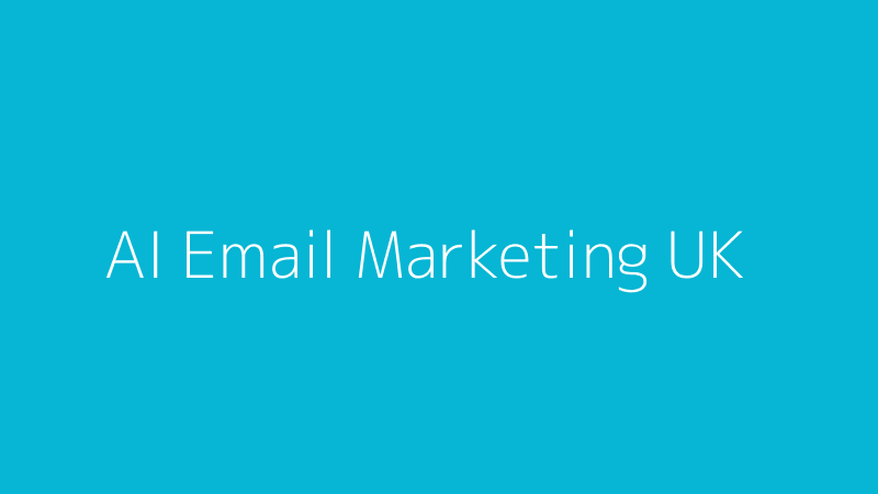 Visual representation of AI in email marketing