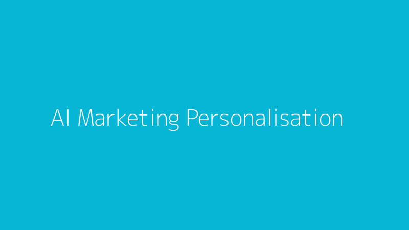 Diagram showing AI personalising content for different user segments