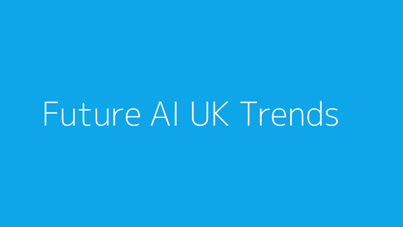 Abstract image representing future AI trends in UK industries