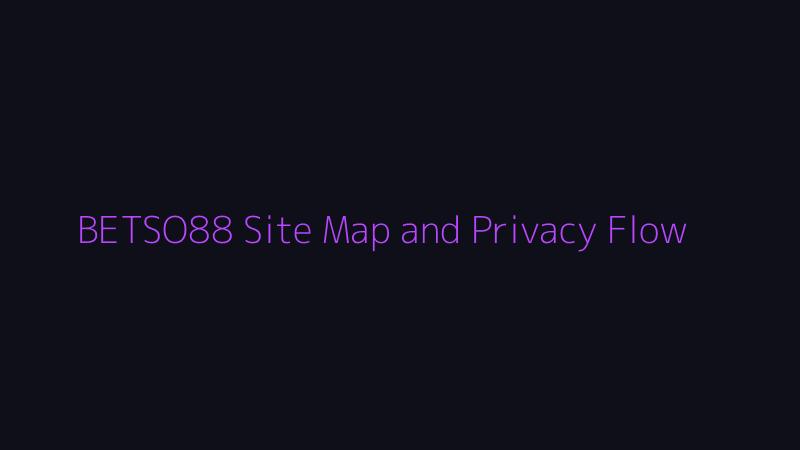 BETSO88 site map and privacy flow illustration for affiliate website users
