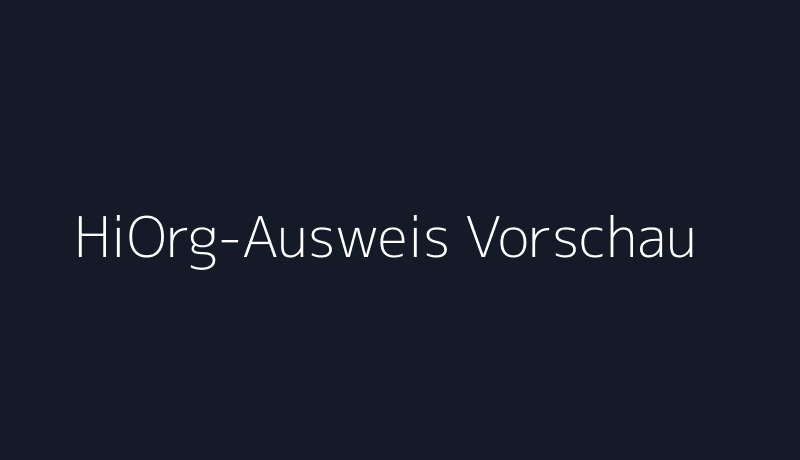 Ausweis Vorschau