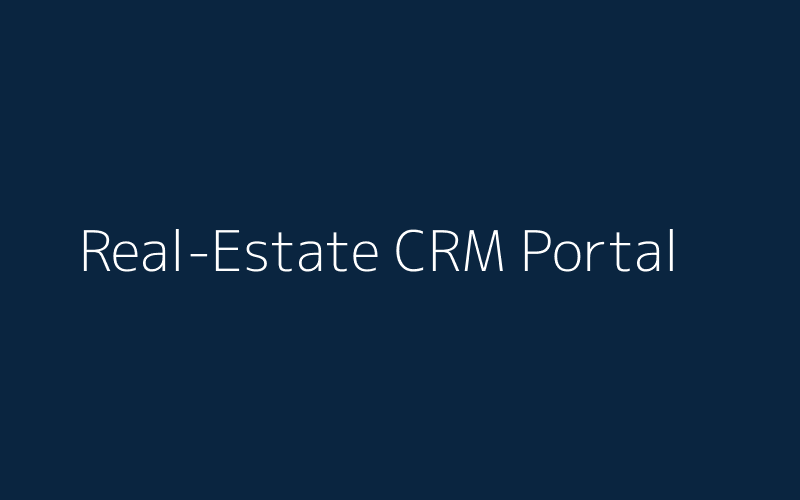 Real-Estate CRM Portal screenshot