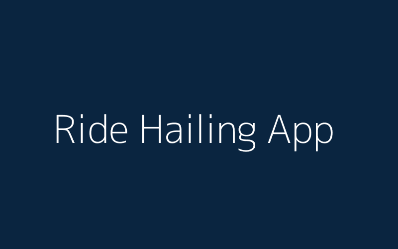 Ride hailing app screenshot